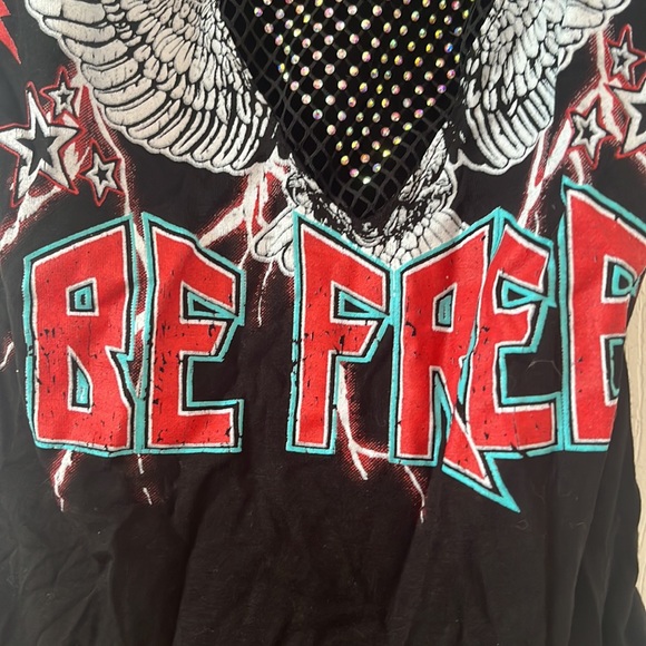 “BE FREE” Sparkle Bodysuit - Picture 4 of 4